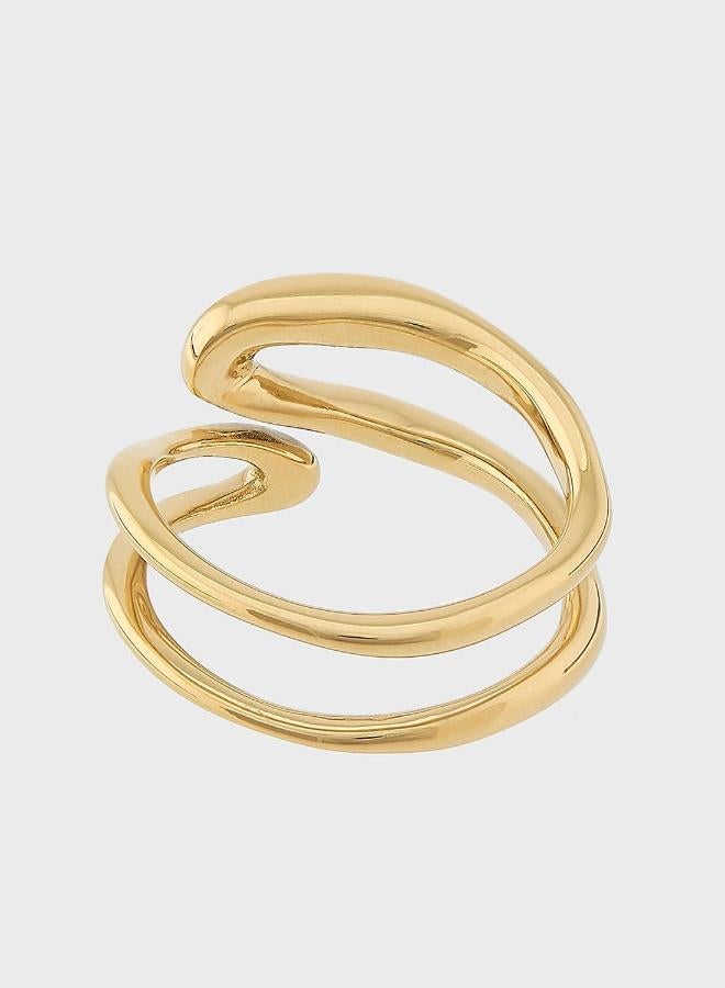 CALVIN KLEIN Open Ring in Gold - Image 3