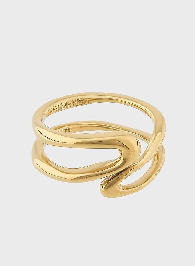CALVIN KLEIN Open Ring in Gold
