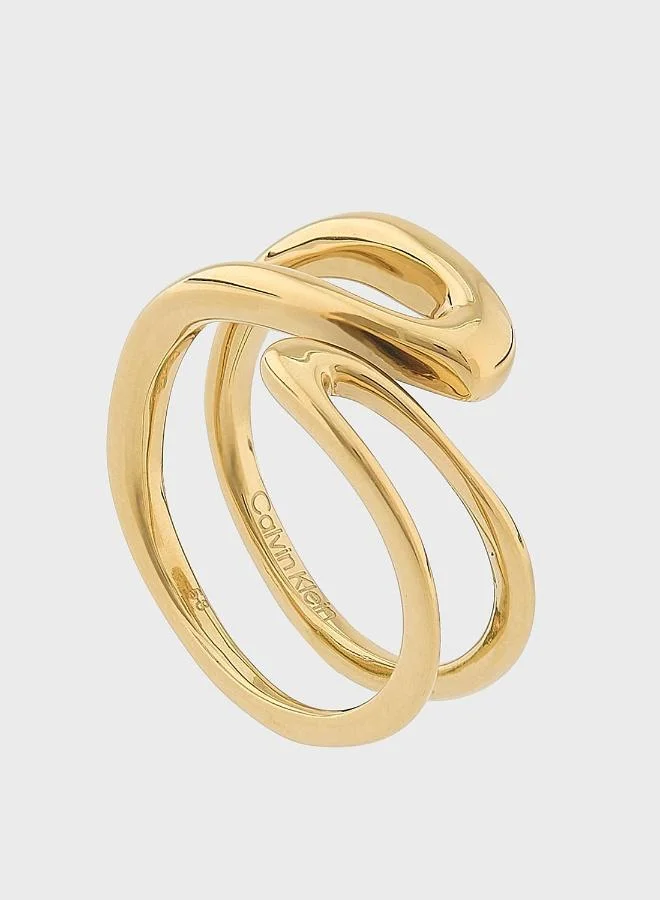 CALVIN KLEIN Open Ring in Gold