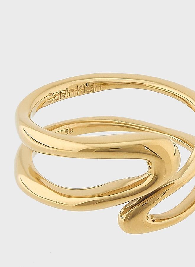 CALVIN KLEIN Open Ring in Gold - Image 4