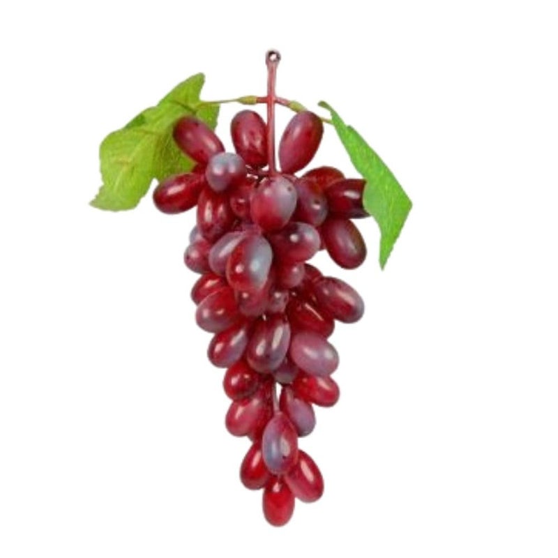 SINGAA Artificial Hanging Grapes with Leaves for Home, Garden, Car, Events, Fruit Shop, Basket, Bowl, Photography, Dining Table and Events Decoration - 18 CM - (36 Tips) Pack of 1 - Image 1