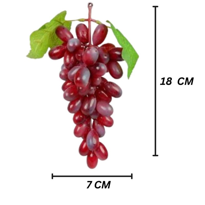 SINGAA Artificial Hanging Grapes with Leaves for Home, Garden, Car, Events, Fruit Shop, Basket, Bowl, Photography, Dining Table and Events Decoration - 18 CM - (36 Tips) Pack of 1 - Image 2
