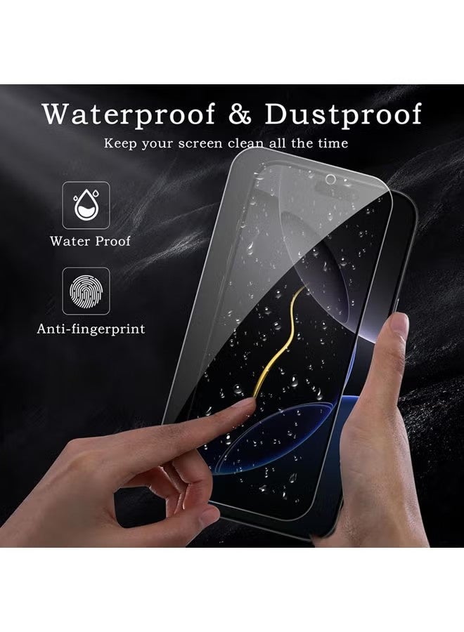 عبوة من قطعتين من واقي شاشة الخصوصية لجهاز iPhone 17 Pro + عبوة من قطعتين من واقي عدسة الكاميرا، زجاج مقوى فائق الجودة 9H+، شاشة بتغطية كاملة - Image 2