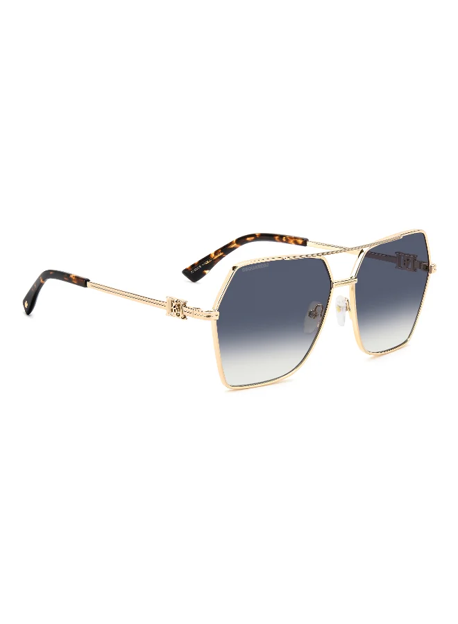 ديسكويرد2 DSQUARED2 D2 0206/S Sunglasses Gold Butterfly