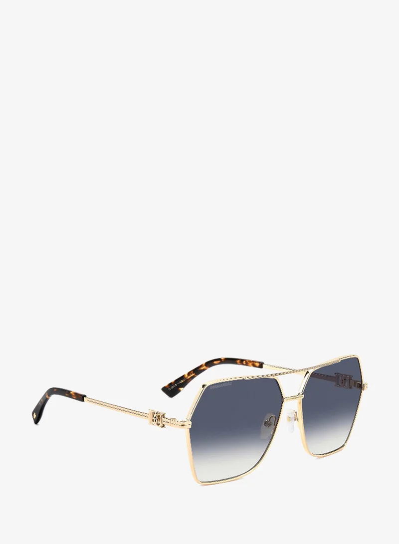ديسكويرد2 DSQUARED2 D2 0206/S Sunglasses Gold Butterfly