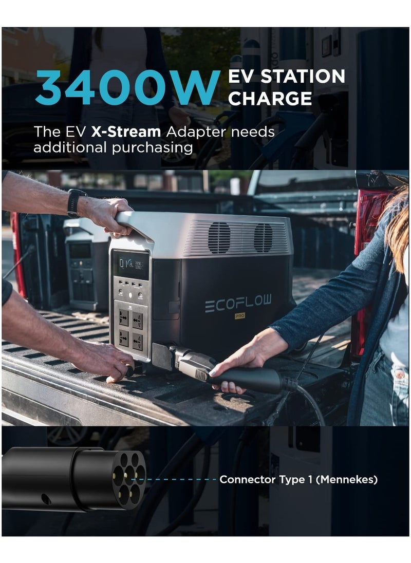 ECOFLOW - EF ECOFLOW DELTA Pro Portable Home Battery, Expandable Portable Power Station, 3.6kWh-25kWh, Huge 3600W AC Output, Solar Generator For Home Backup - Image 1