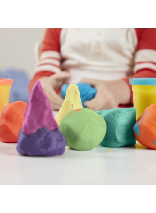 Play-Doh باي-دو 12 عبوة مركب الاحتفال، تشمل البريق واللمعان المعدني، ألوان متنوعة، ألعاب الفنون والحرف للأطفال من عمر 3 سنوات وما فوق، هدايا حفلات - Image 3