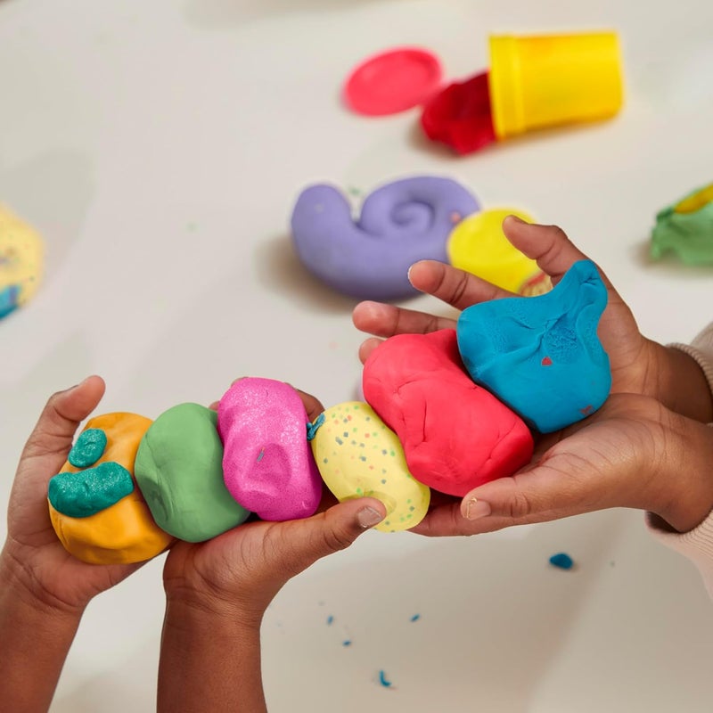 Play-Doh باي-دو 12 عبوة مركب الاحتفال، تشمل البريق واللمعان المعدني، ألوان متنوعة، ألعاب الفنون والحرف للأطفال من عمر 3 سنوات وما فوق، هدايا حفلات - Image 5