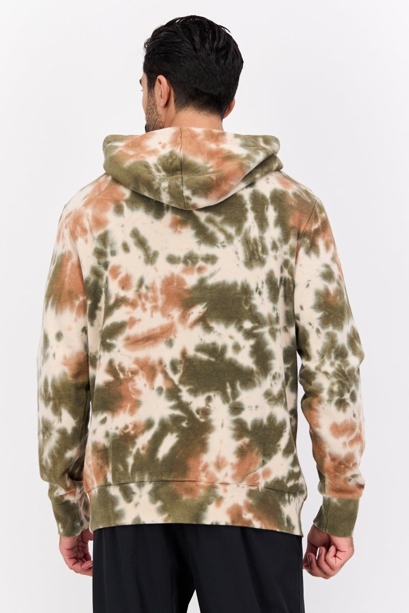 Bench Men Sportswear Fit Brand Logo Outdoors Sweatshirts, Olive - Image 3