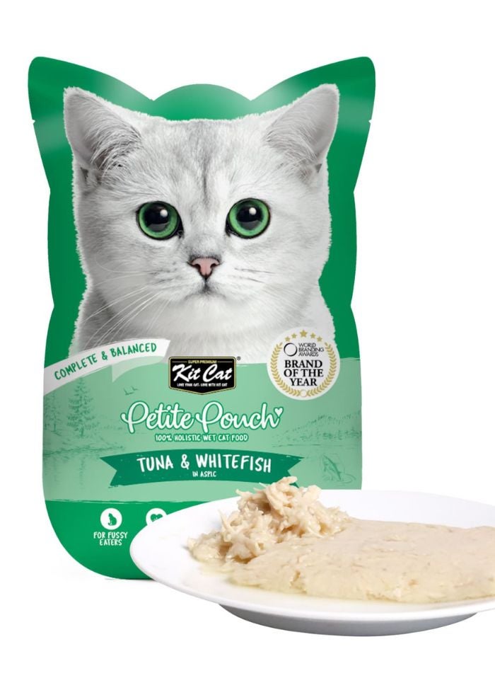 Kit Cat Petite Pouch 70g – Tuna & Whitefish 24pcs - Image 2
