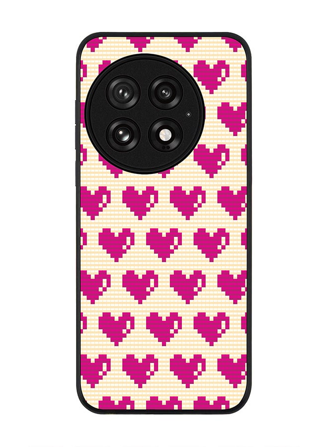 Stylizedd For OnePlus 13 5G Case,Slim fit Camera Protection, Shockproof Thin Phone cover  - Pixel Hearts - Image 1