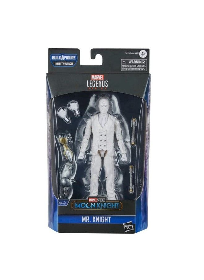 Legends Series Disney Plus Mr. Knight Mcu Series Action Figure 6 Inch Collectible Toy Includes 4 Accessories And 1 Build A Figure Part White