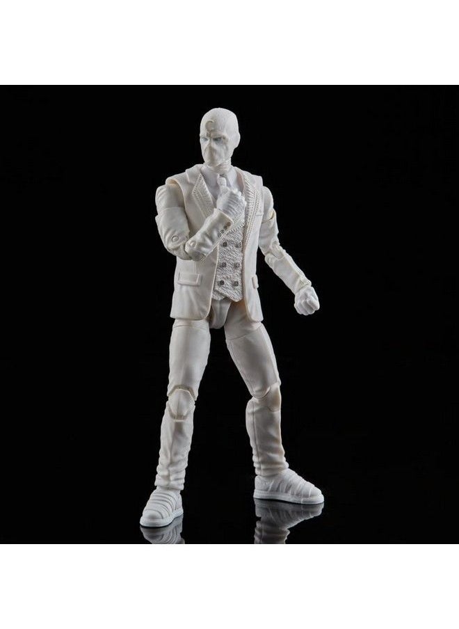 Legends Series Disney Plus Mr. Knight Mcu Series Action Figure 6 Inch Collectible Toy Includes 4 Accessories And 1 Build A Figure Part White
