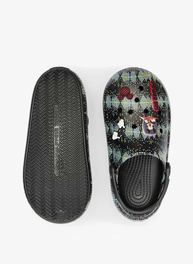 Disney Boys Mickey Mouse Accent Slip-On Clogs