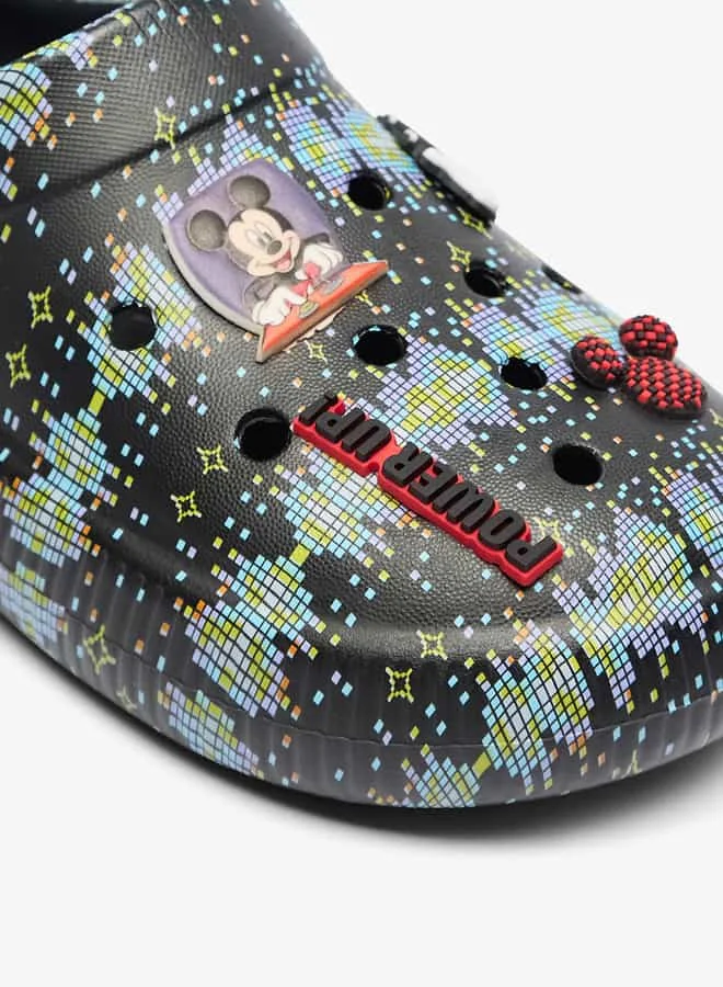 Disney Boys Mickey Mouse Accent Slip-On Clogs