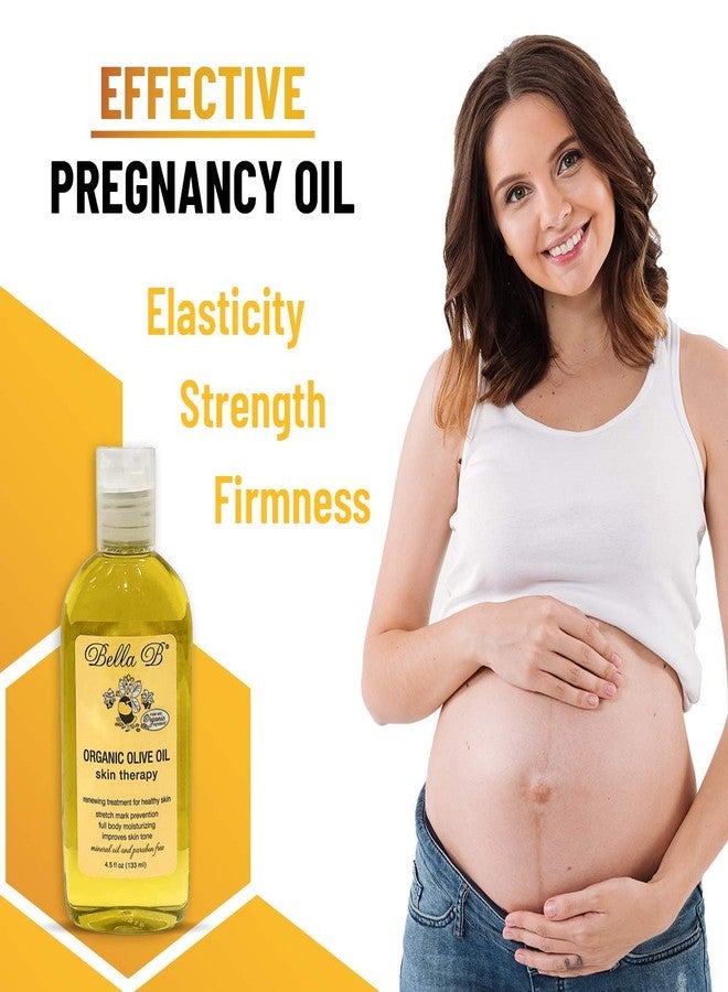 Bella B Organic Olive Oil 4.5 oz - Pregnancy Stretch Mark Prevention Oil - Made with Organic Olive Oil - Maintains Skin Elasticity to Reduce Scars and Stretch Marks - Use Daily for Healthy Skin - Image 3