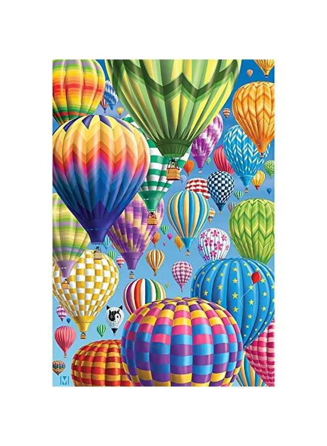 Bits and Pieces 300 Piece Jigsaw Puzzle For Adults 18" X 24"  Balloon Festival 300 Pc Hot Air Balloon Collage Jigsaw By Artist Michael David Ward - Image 1