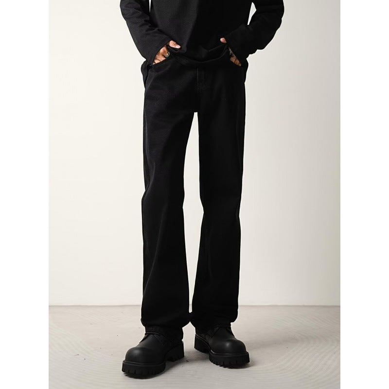 Unisex Classic Denim Jeans Loose Fit Daily Outdoor Wear - Image 2