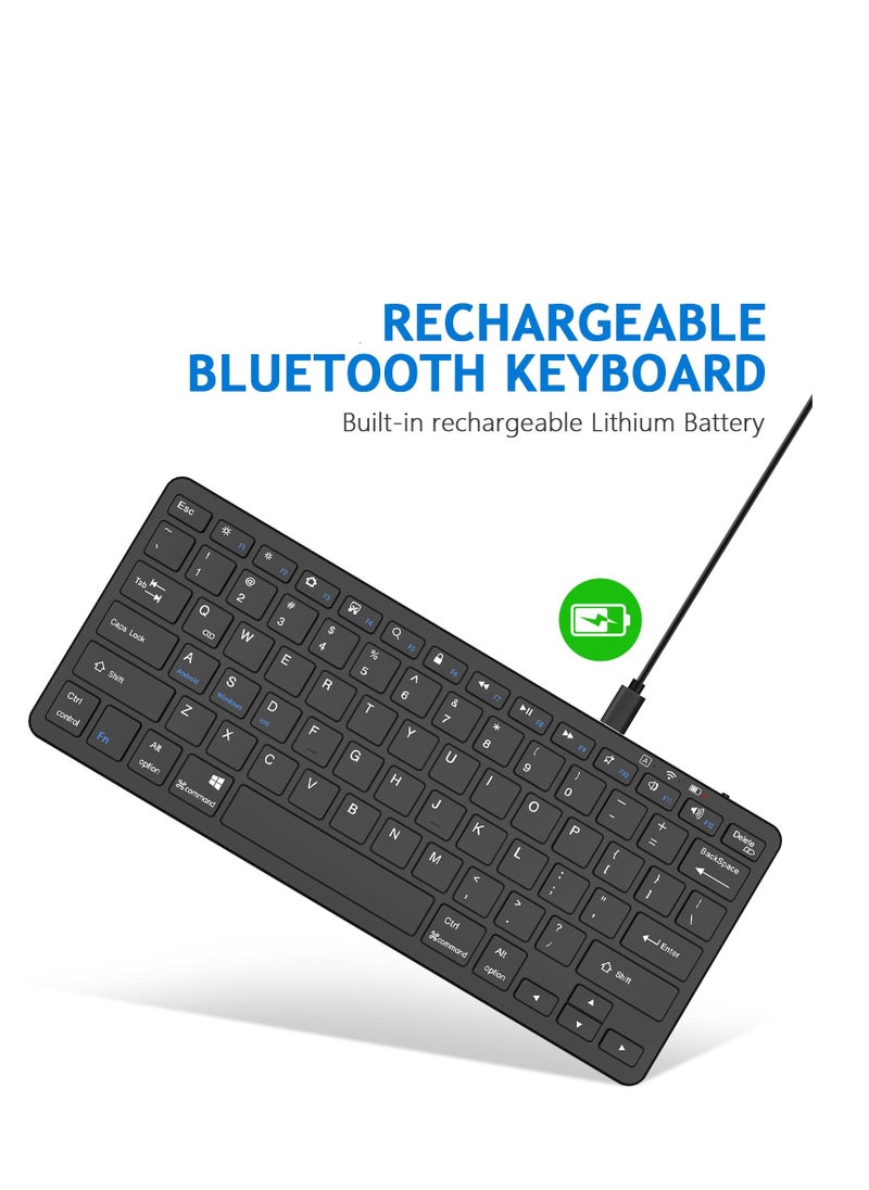 Generic - Bluetooth Keyboard Silent Keyboard for Ipad Bluetooth Keyboard Compatible for Ipad 10.2''/9.7'', Ipad Pro 11''/Ipad Pro 12.9'' Wireless Bluetooth Keyboard for Windows Ios Android - Image 1