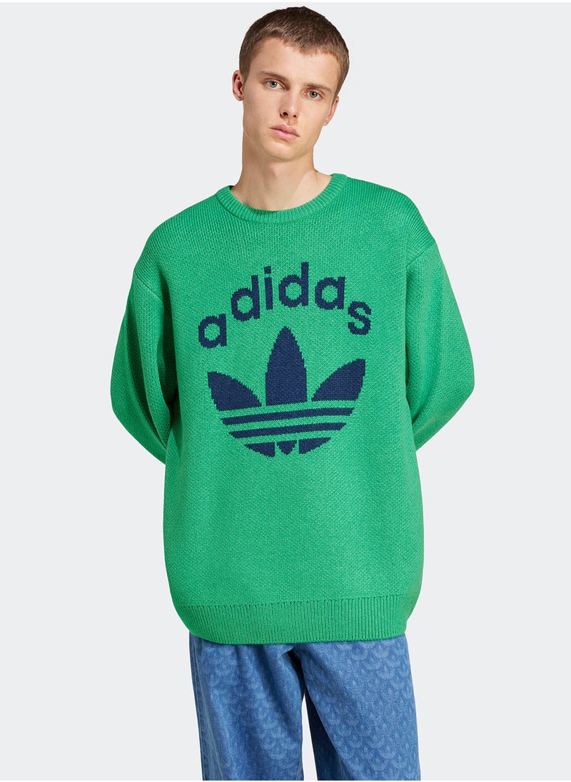 Adidas Logo Knitted Sweatshirt  - Image 1
