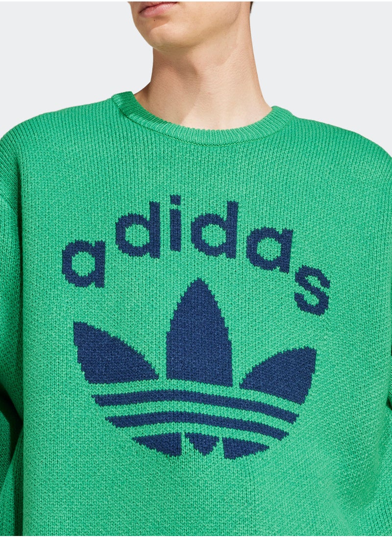 Adidas Logo Knitted Sweatshirt  - Image 3