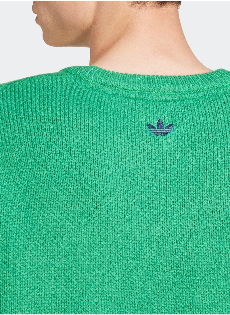 Adidas Logo Knitted Sweatshirt  - Image 4