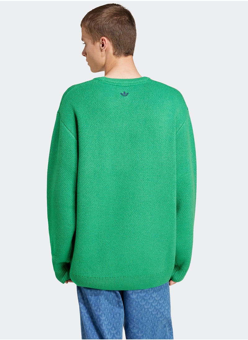 Adidas Logo Knitted Sweatshirt  - Image 2