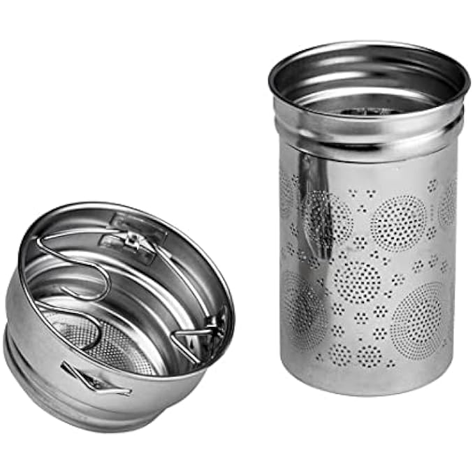 تيلاند زجاجة سفر محمولة من الزجاج البورسليكات فلوتي فاير فلاور خالية من مادة BPA وآمنة للطعام مع غطاء وفلتر من الفولاذ المقاوم للصدأ لتخمير أوراق الشاي الأخضر والأسود العشبي أولونغ السائبة الساخنة والباردة 0.44 لتر - Image 2