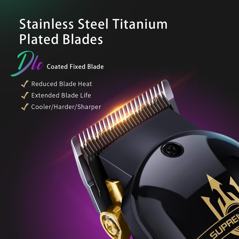 SUPRENT PRO Professional Hair Clippers for Men- Premium Barber Clippers with Brushless Motor- Rechargeable Haircutting Kit with DIY Customizable Casing- Gift for Men - Image 3