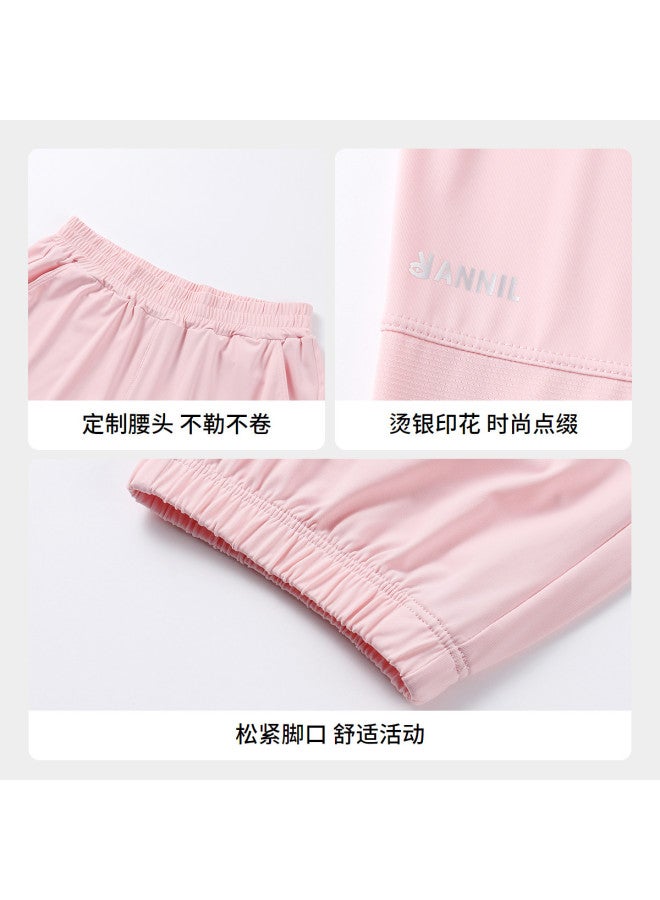 Annil Kids' Sun Protection Pants - 2025 Summer New Ice-cool Stretchy Elastic Ankle Casual Sports Trousers For Boys & Girls - Image 4