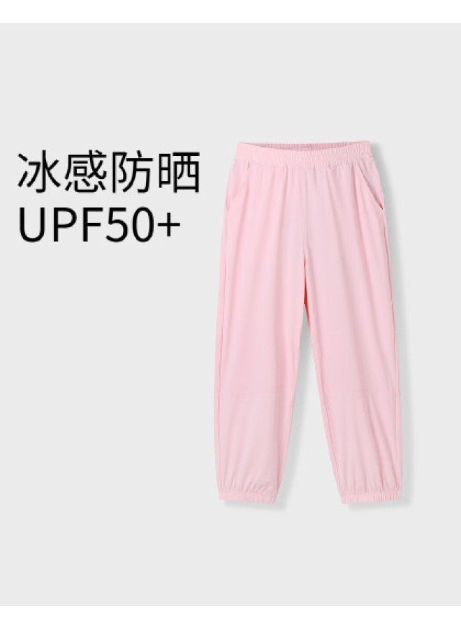 Annil Kids' Sun Protection Pants - 2025 Summer New Ice-cool Stretchy Elastic Ankle Casual Sports Trousers For Boys & Girls - Image 1