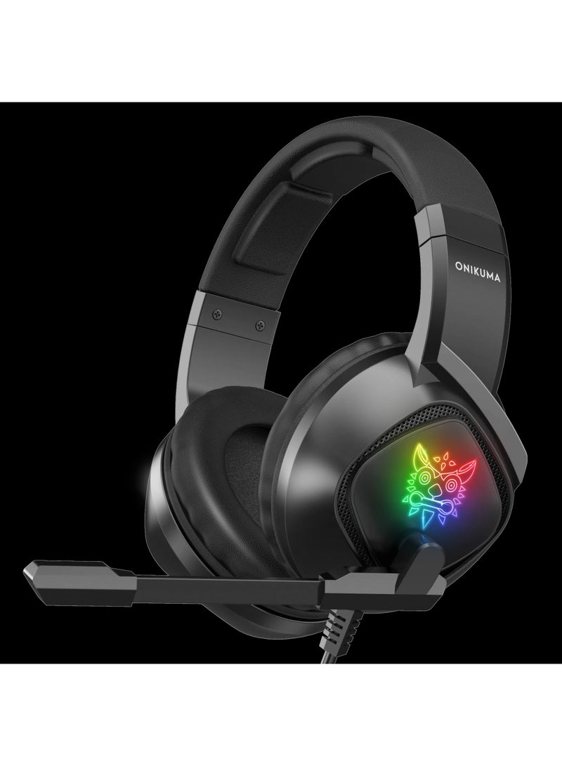onikuma K19 Gaming Wired Headset With Microphone For PS4/PS5/XOne/XSeries/NSwitch/PC - Image 1