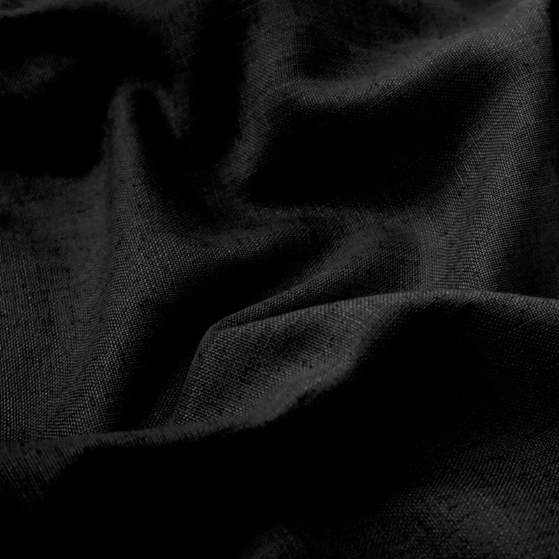 KOUFALL Black Curtains 96 Inches Long Sheer Linen Bronze Colored Grommet Dark Curtains for Living Room Bedroom - Image 3