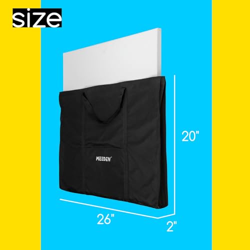 MEEDEN Soft Art Portfolio Bag 20 x 26 Inch Black Art Canvas Portfolio Case Waterproof 600D Oxford Carrying Storage Case for Artwork Poster Sketching and Drawing - Image 3