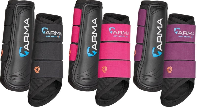 Shires ARMA Air Motion Brushing Boots: Ultimate Horse Leg Protection Green/Full