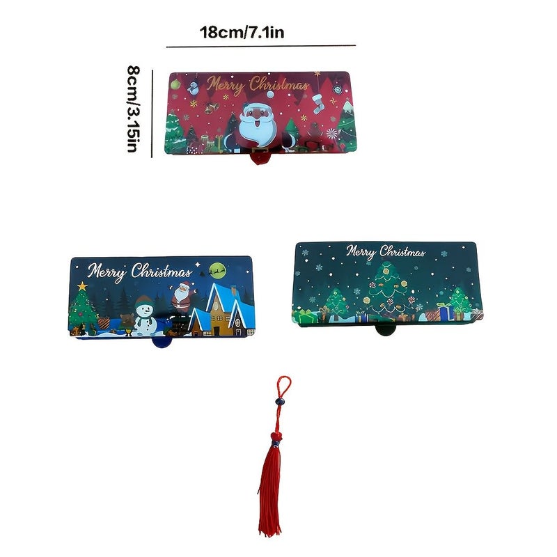 Red Christmas Gift Card Holder With 10 Compartments Surprise Money Box For Cash - Image 4