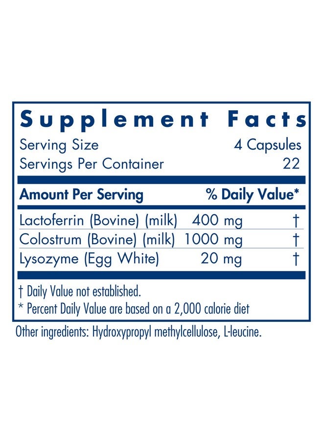 Allergy Research Group لاكوتوفيرين مع كولاستروم دعم المناعة 90 كبسولة نباتية - Image 3