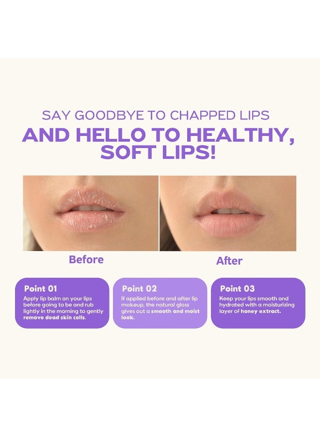 frudia Blueberry Hydrating Honey Lip Balm 10ml —  With Honey & Blueberry — Deep Moisturizing, Exfoliating, Plumping & Glossy Lip Balm for Dry, Chapped Lips, 0.33 oz - Image 4