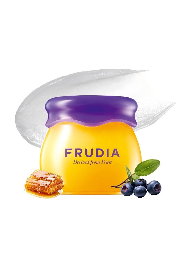 frudia Blueberry Hydrating Honey Lip Balm 10ml —  With Honey & Blueberry — Deep Moisturizing, Exfoliating, Plumping & Glossy Lip Balm for Dry, Chapped Lips, 0.33 oz - Image 1