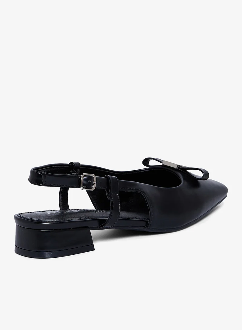 Geoomnii BLACK Geoomnii Closed Flat Shoes for Women – Comfortable Slip-On Ballet Flats for Office, Daily Wear & Casual Use for Women | Best Price UAE