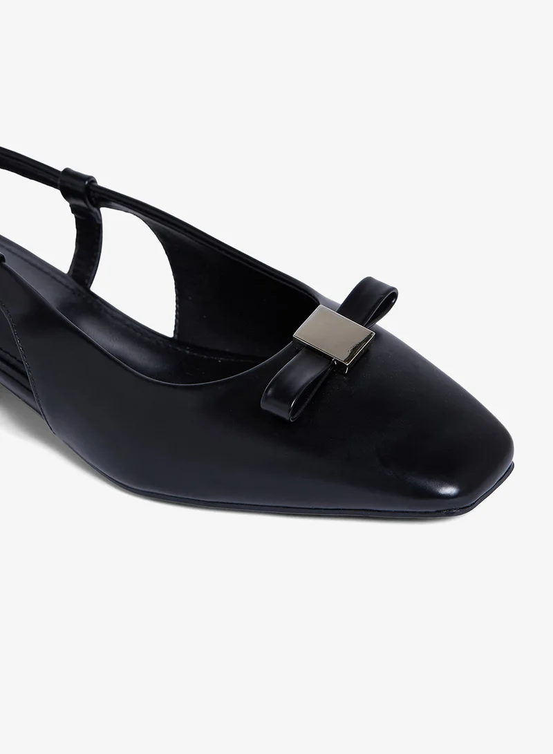 Geoomnii BLACK Geoomnii Closed Flat Shoes for Women – Comfortable Slip-On Ballet Flats for Office, Daily Wear & Casual Use for Women | Best Price UAE