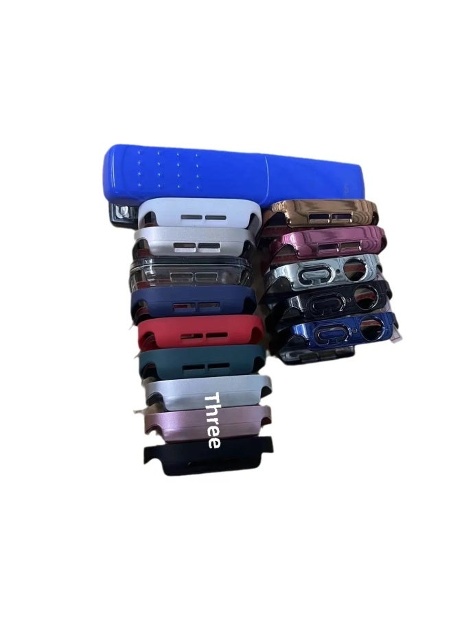 For Apple Watch 10 46mm Waterproof Case Ultra Protective Integrated Electroplating Dustproof Version With Frosted Surface-Color:(Frosted White) Bare Shell-Appearance Size:49mm