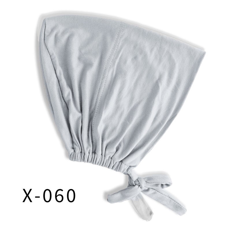 High-Quality Elastic Mercerized Cotton Lace-Up Base Cap, Solid Color, Adjustable, Breathable Turban Cap, Headwrap Cap - Image 1