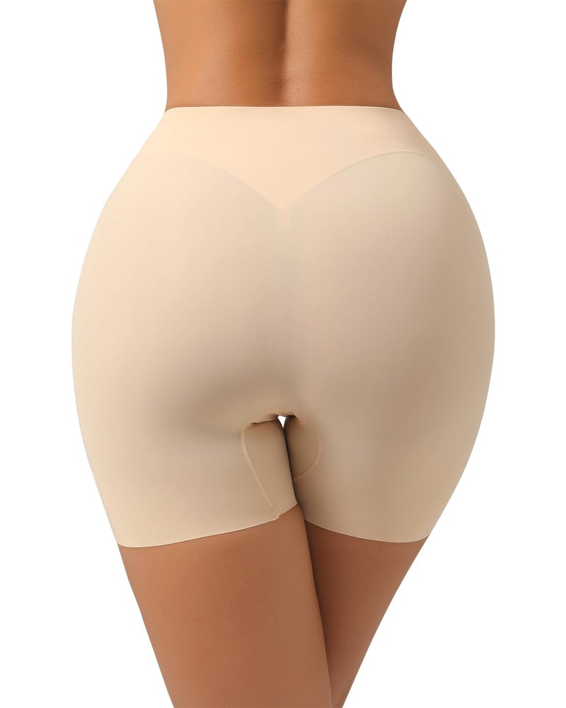 USEASY Tummy Control Shapewear Shorts for Women Butt lifting Shapewear shorts for under dresses Shorts nude spandex Beige 2XL - Image 2