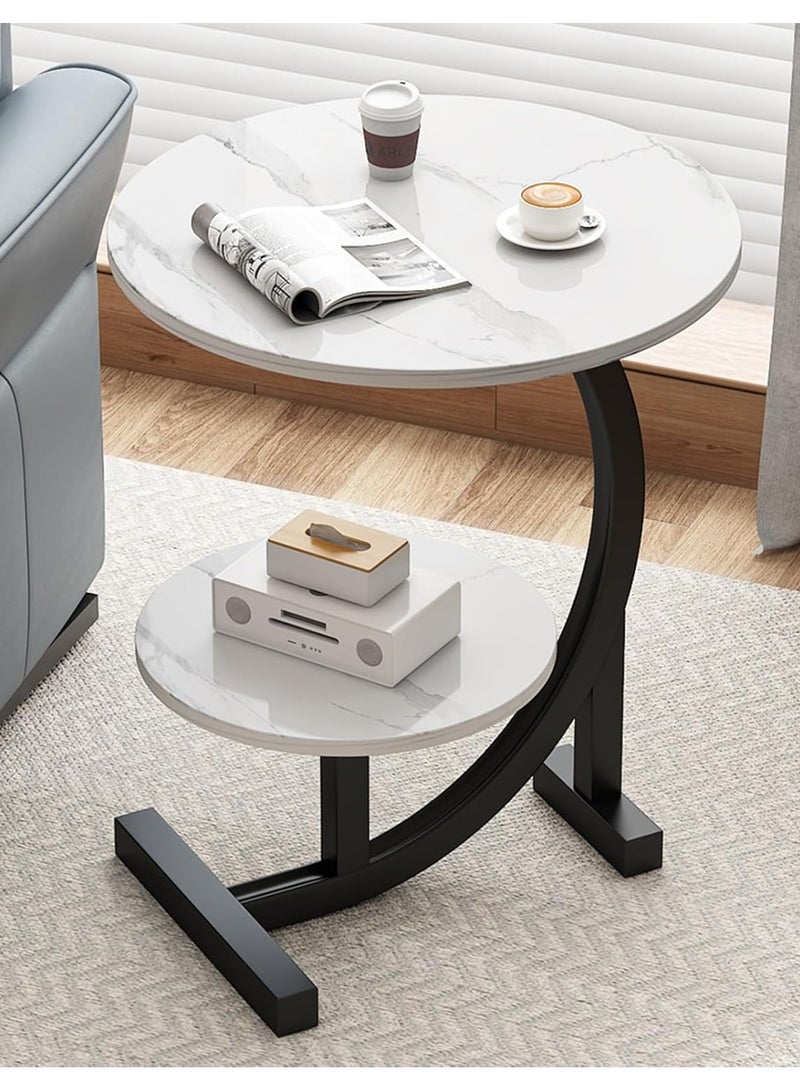 DubaiGallery Small coffee table light luxury side a few small apartment living room sofa mini coffee table balcony bedroom bed place table corner - Image 1