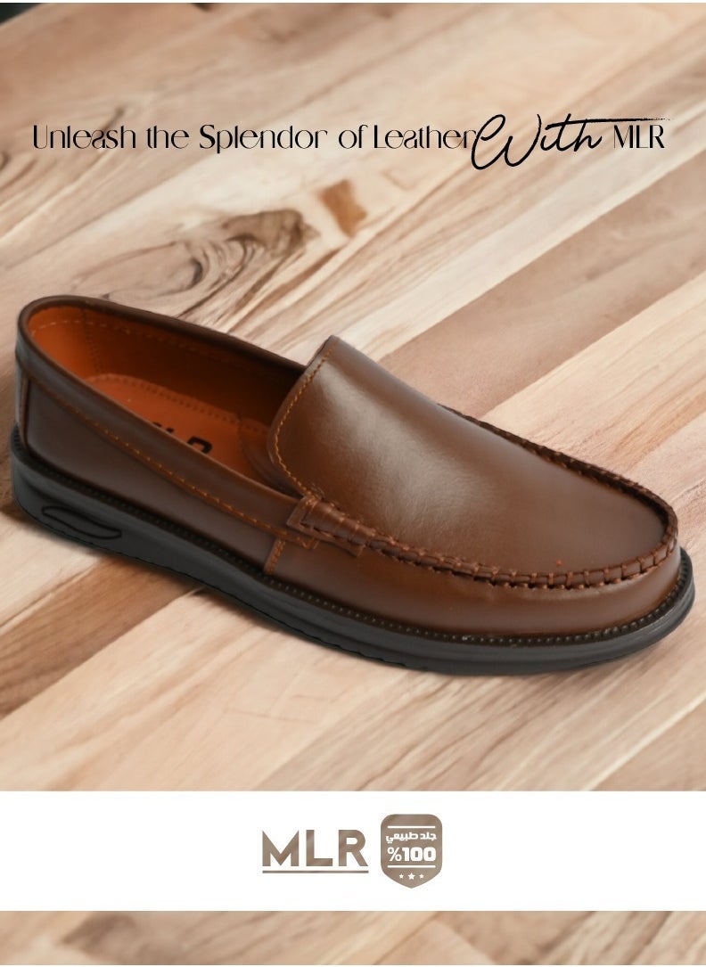 MLR shoes genuine leather Havan color - Image 1