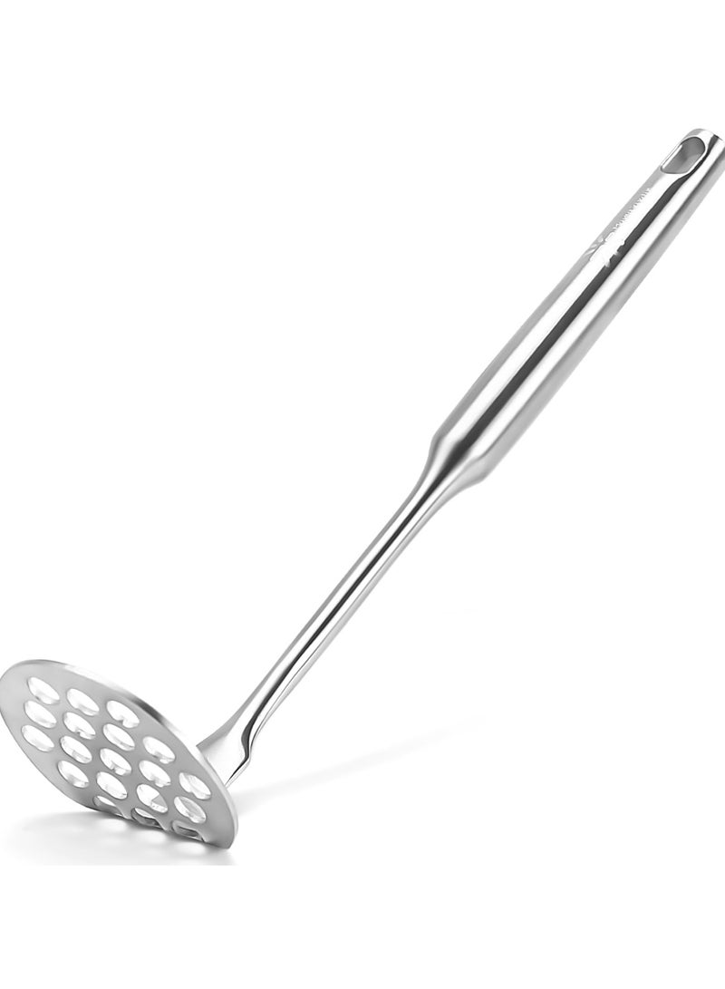 Small Avocado Masher - Stainless Steel Potato Masher，Mashed Potato Masher Kitchen Tool，Heavy Duty，8.7" Mini Bean Smasher for Vegetables & Fruits - Effortless Guacamole Preparation, Dishwasher Safe  - Image 1