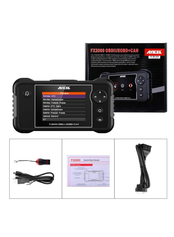ANCEL FX2000 OBD2 Scanner, Professional 4 System Car Diagnostic Tool for Engine ABS SRS Transmission, Automotive Code Reader with Live Data Stream, ECU Information, Multi-Language Support - Image 1