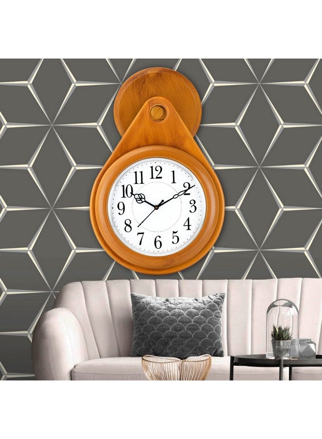 Harbour Analog Latest Stylish New Models Wall Clock for Home Living Room Hall Bedroom (Size Height 45 CM X Width 30.5 CM)- Home Decor Big Size Wall Clock NMOM2 - Image 2