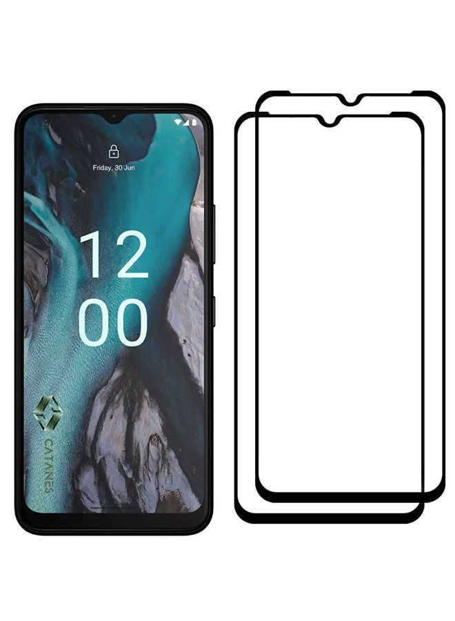CATANES 2 Pack For Nokia C32 Tempered Glass Screen Protector Full Glue Back - Image 3